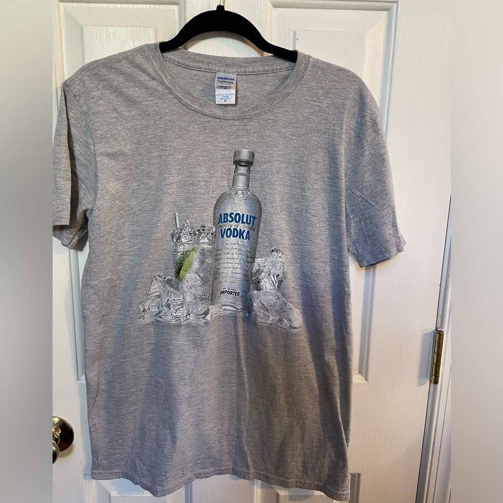 Absolute vodka gray T-shirt